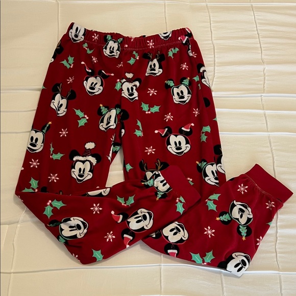 Disney Red Mickey Mouse Holiday Plush Pajamas - Picture 9 of 12